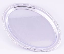 dienblad ovaal 41 x 29 cm chrome sun