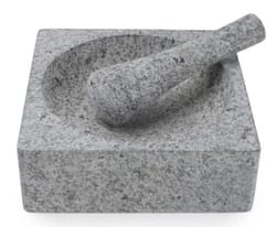 vijzel met stamper mat graniet 18 x 18 x