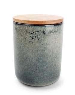 Voorraadpot 12xH15cm groen/blauw Meridian