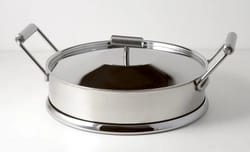 IMC braadpan met deksel 2 handgrepen 24 cm