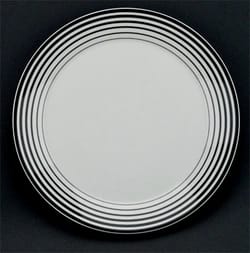 arzberg wurzberg dessertbord 22 cm zwart