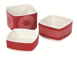 dipschaaltje 9 cm set van 3 circa