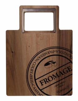 kaasplank hout 22 x 30cm + kaasmes froma