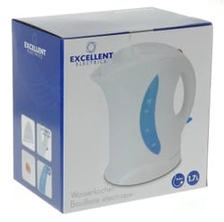 waterkoker met ontkalker 1,7 l wit electrisch excellent 2200w
